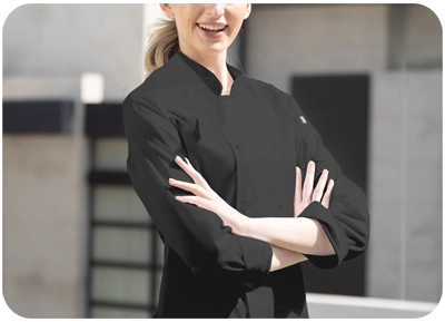 uniformes chef Mujer